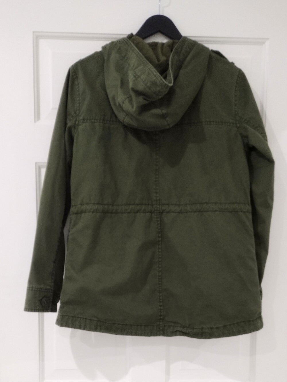 American Eagle Outfitters Olive Hooded Field Jacket - Picture 4 of 11